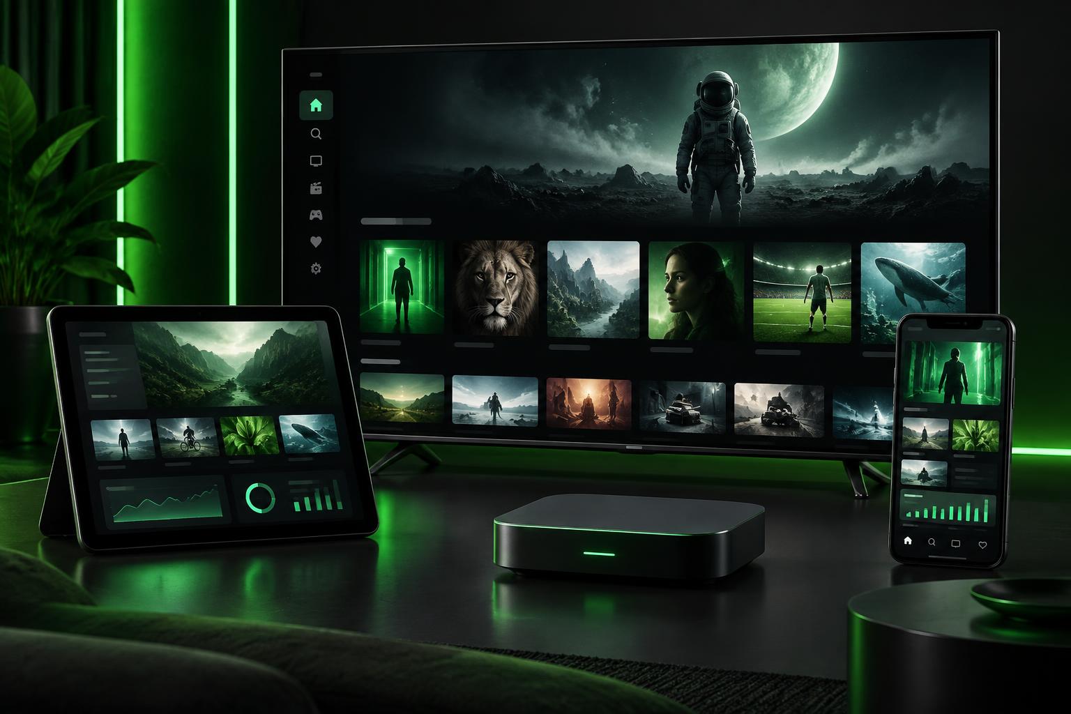 Smart TV, tablet, smartphone e TV Box conectados